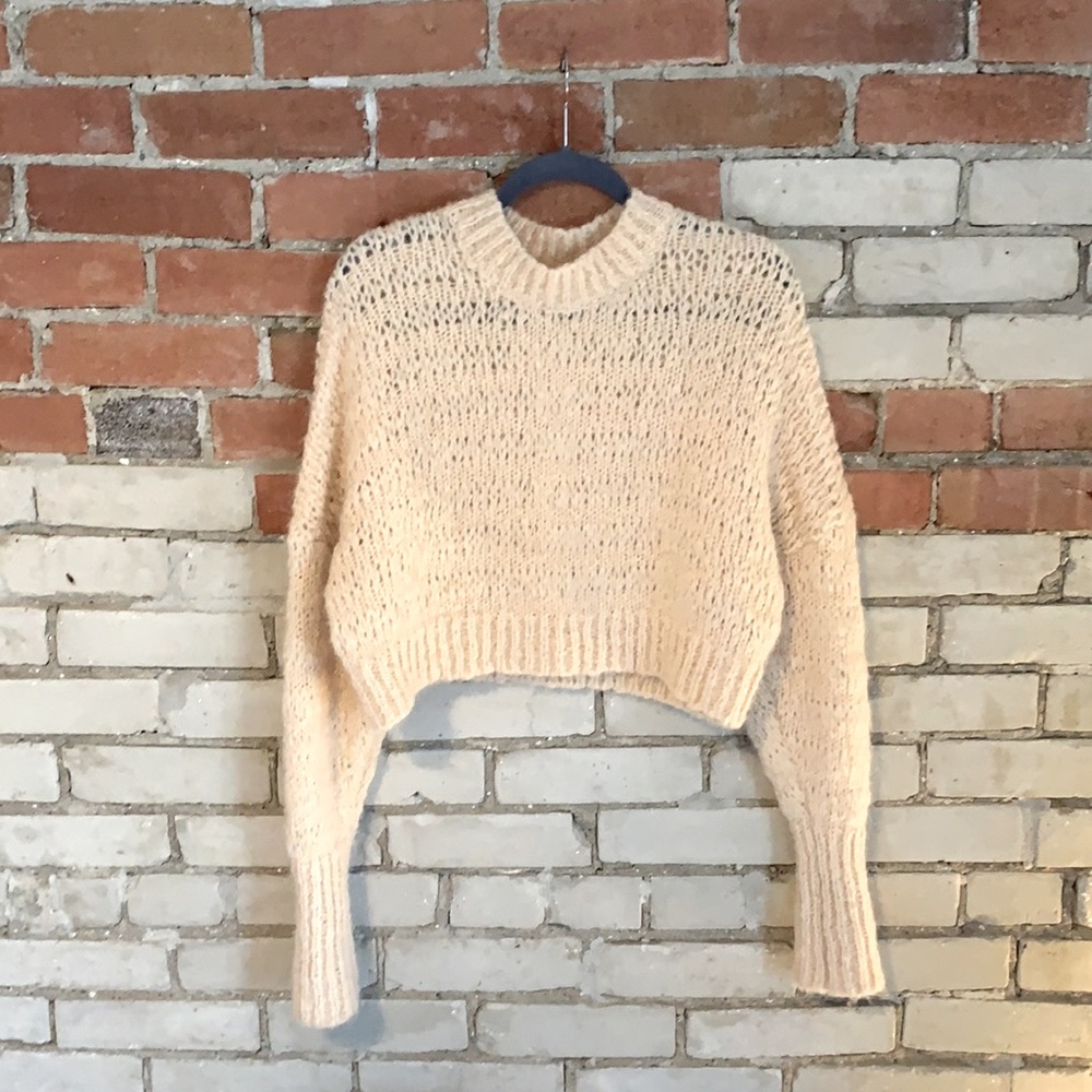 Aritzia Wilfred Lune Alpaca Sweater cropped